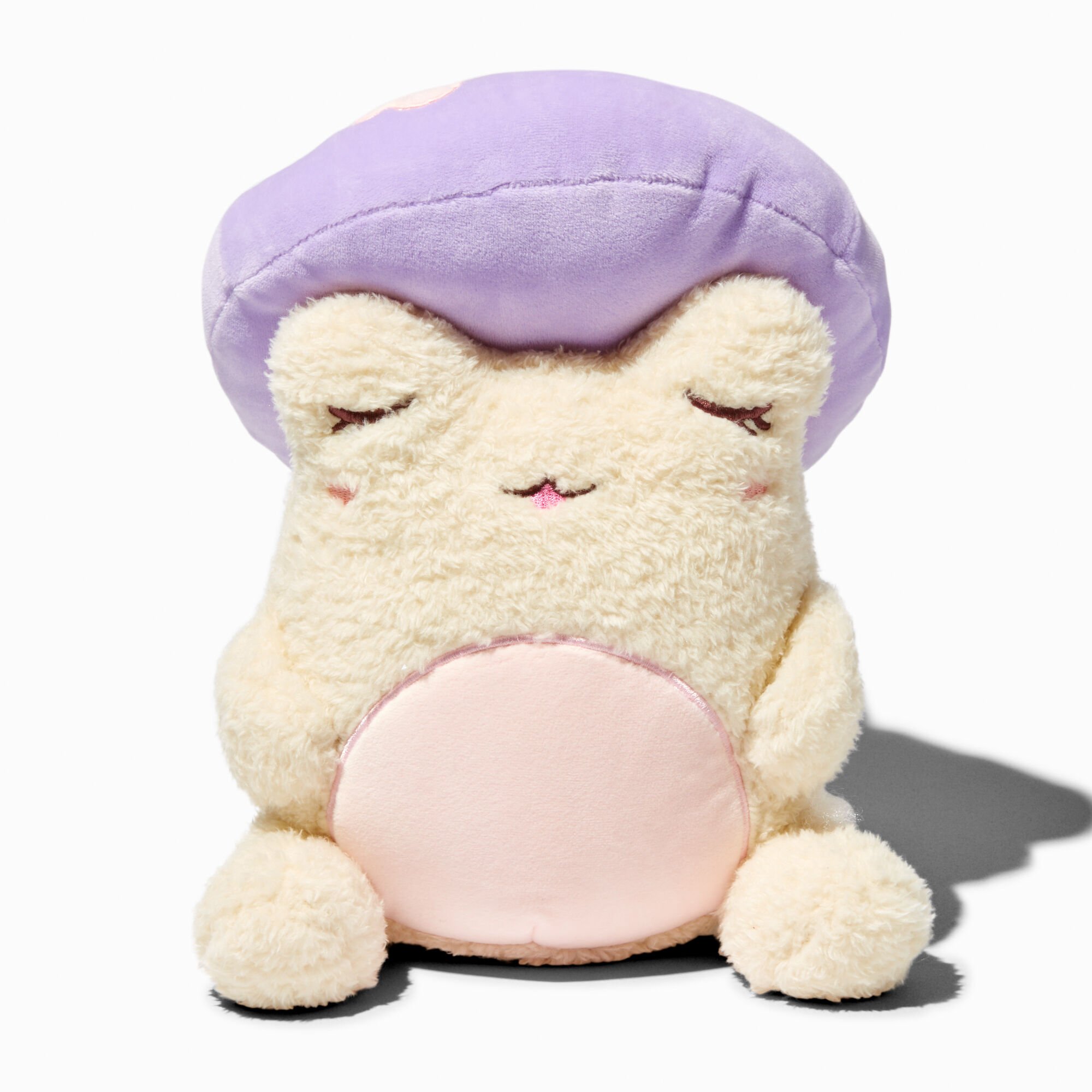 View Claires plush Goals By Cuddle Barn 9 Lavender Toadstool Frog Wawa Soft Toy information