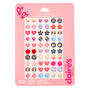 Boucles d&#39;oreilles autocollantes Girly Girl Claire&#39;s&nbsp;Club - Lot de 30,