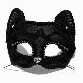 Black Cat Lace Mask,