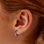 Anodized 15MM Huggie Hoop Earrings - 6 Pack,