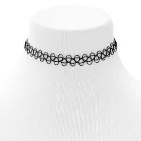 Tattoo Choker Necklace - Black,