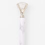 Marbled Diamond Top Pen - Black &amp; White,