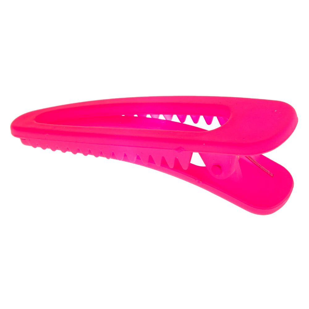 Large Hair Clip - Neon Pink,