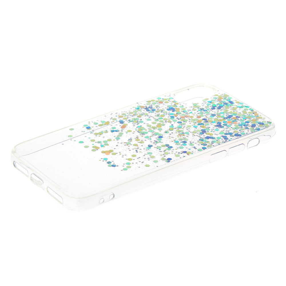 Cascading Holographic Purple Glitter Phone Case - Fits iPhone X/XS,