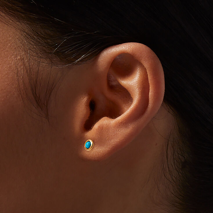 Beach Cubic Zirconia Stud Earrings - 6 Pack,