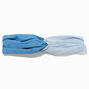 Two Tone Blue Denim Twisted Headwrap,