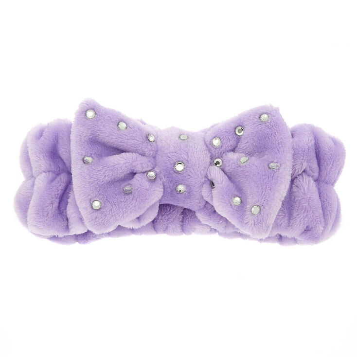 Bandeau &agrave; n&oelig;ud pour le maquillage - Violet,