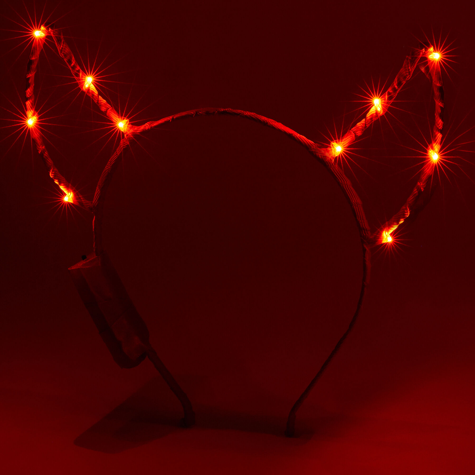 Serre-tête oreilles de diable qui s’allument - Rouge,