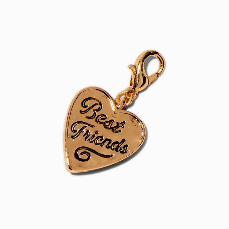 T H E M E x Claire&#39;s Gold-tone Best Friends Heart Charm,