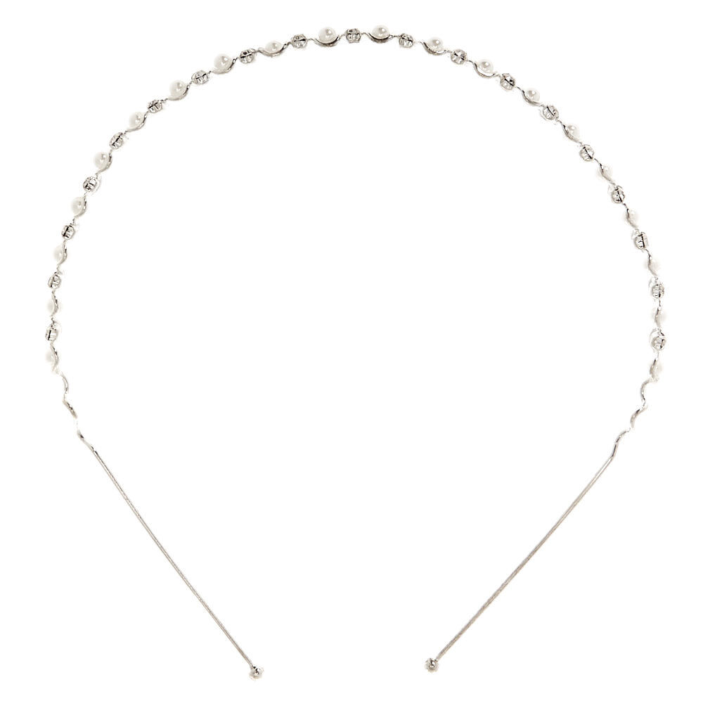 Silver Pearl Headband,