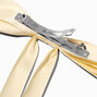 Ivory Extra Long Hair Bow Clip ,