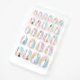 Pastel Splash Stiletto Press On Faux Nail Set - 24 Pack,