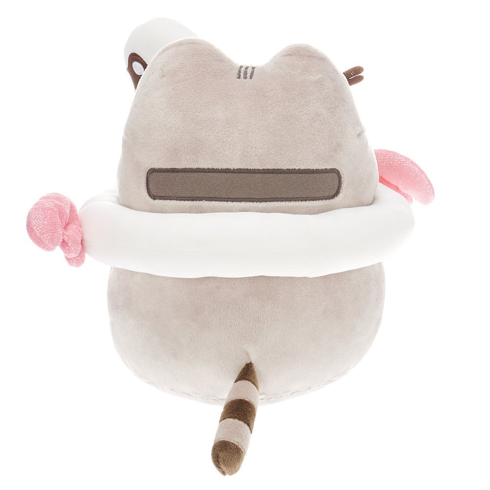 Peluche de taille moyenne bouée cygne Pusheen® - Gris,