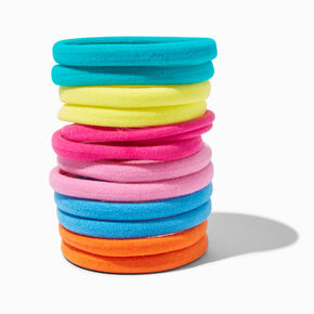 Rainbow Rolled Hair Ties - 12 Pack,