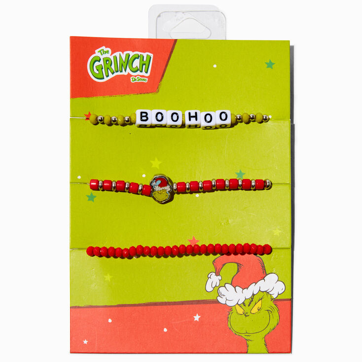 Dr. Seuss&trade; The Grinch Beaded Stretch Bracelets - 3 Pack,