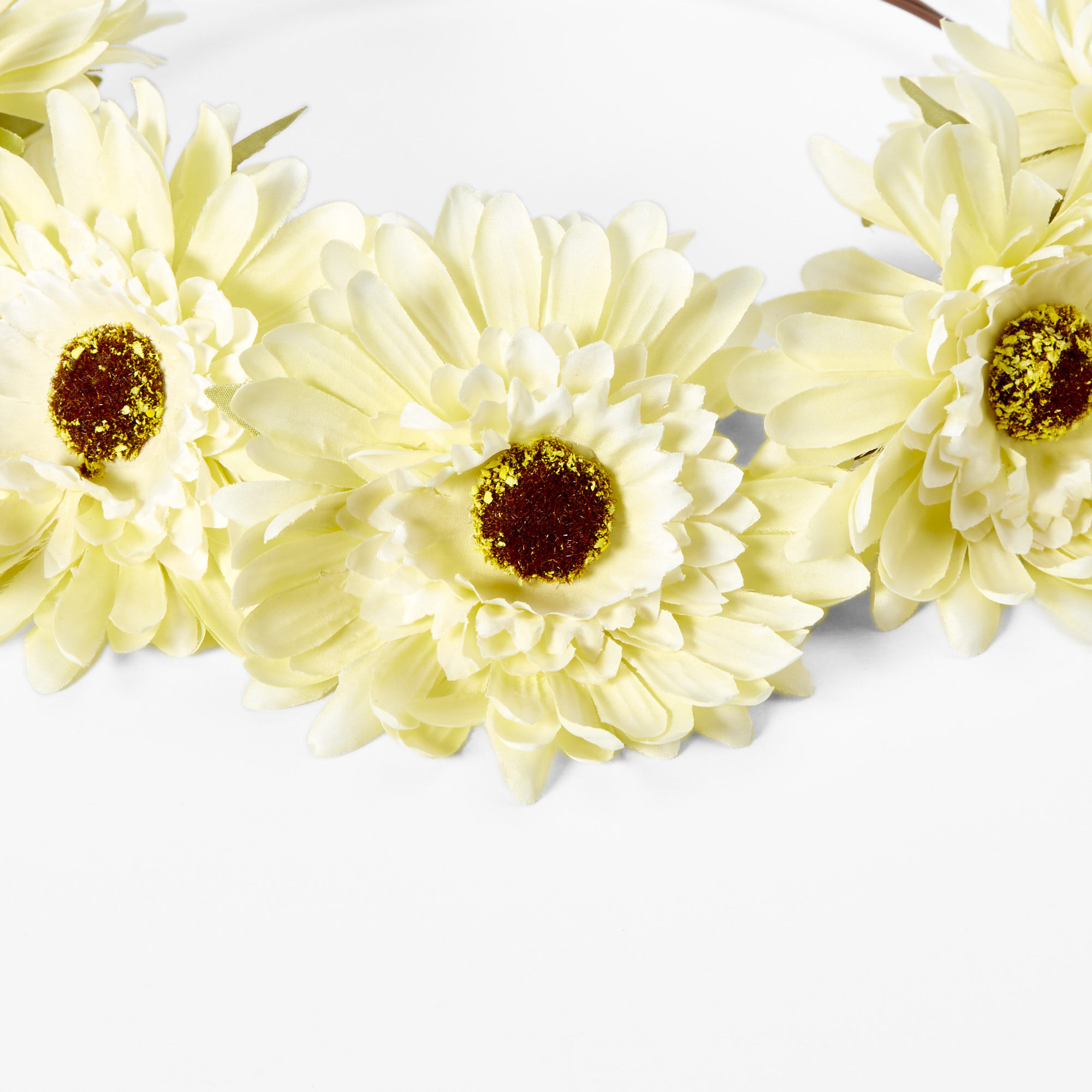 Yellow Gerbera Daisy Flower Crown,