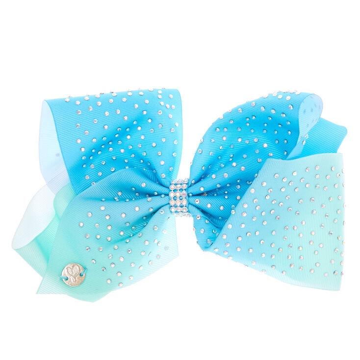 JoJo Siwa™ Large Signature Ombre Stone Hair Bow - Blue | Claire's
