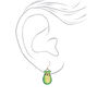 1&quot; Avocado Cat Drop Earrings - Green,
