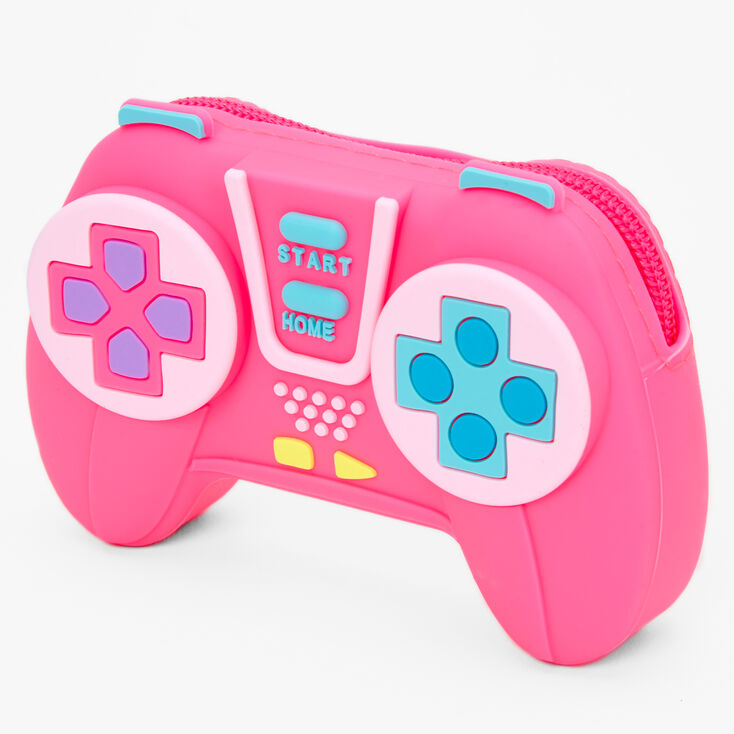Pink Video Game Controller Jelly Coin Purse,