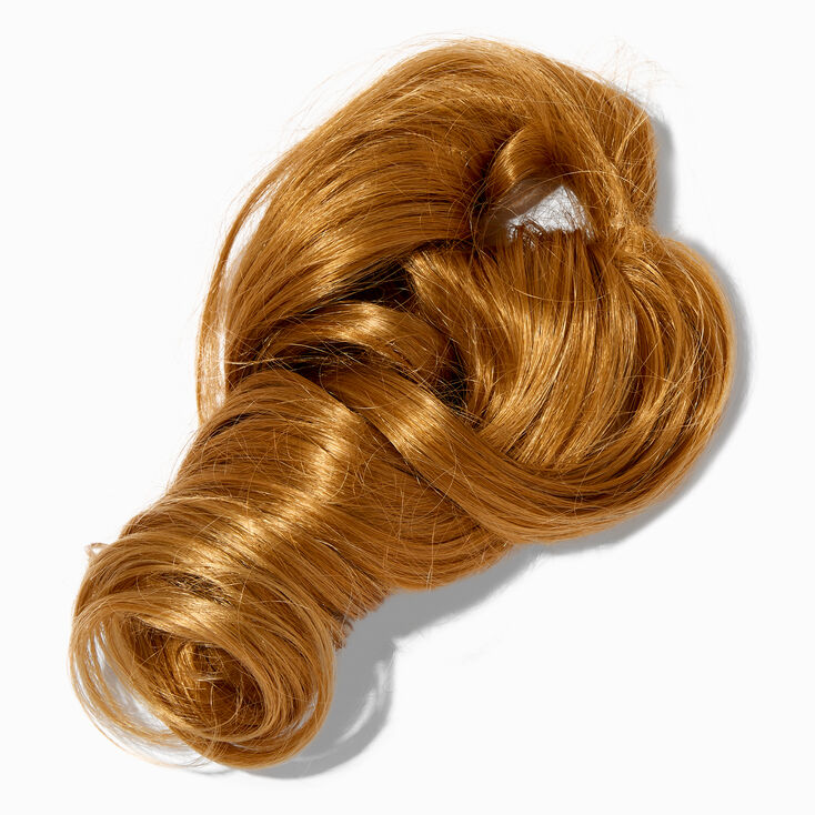 Extra Large Curl Faux Hair Bobble - Caramel Blonde,