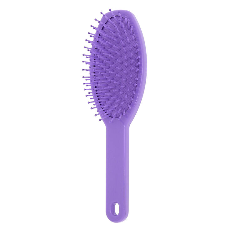 Claire&#39;s Club Sweets Bling Mini Paddle Hair Brush - Purple,