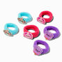 Claire&#39;s Club Puppy Ribbed Hair Ties - 6 Pack,