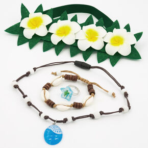 &copy;Disney Princess Moana Flower Crown &amp; Jewellery Set - 4 Pack,