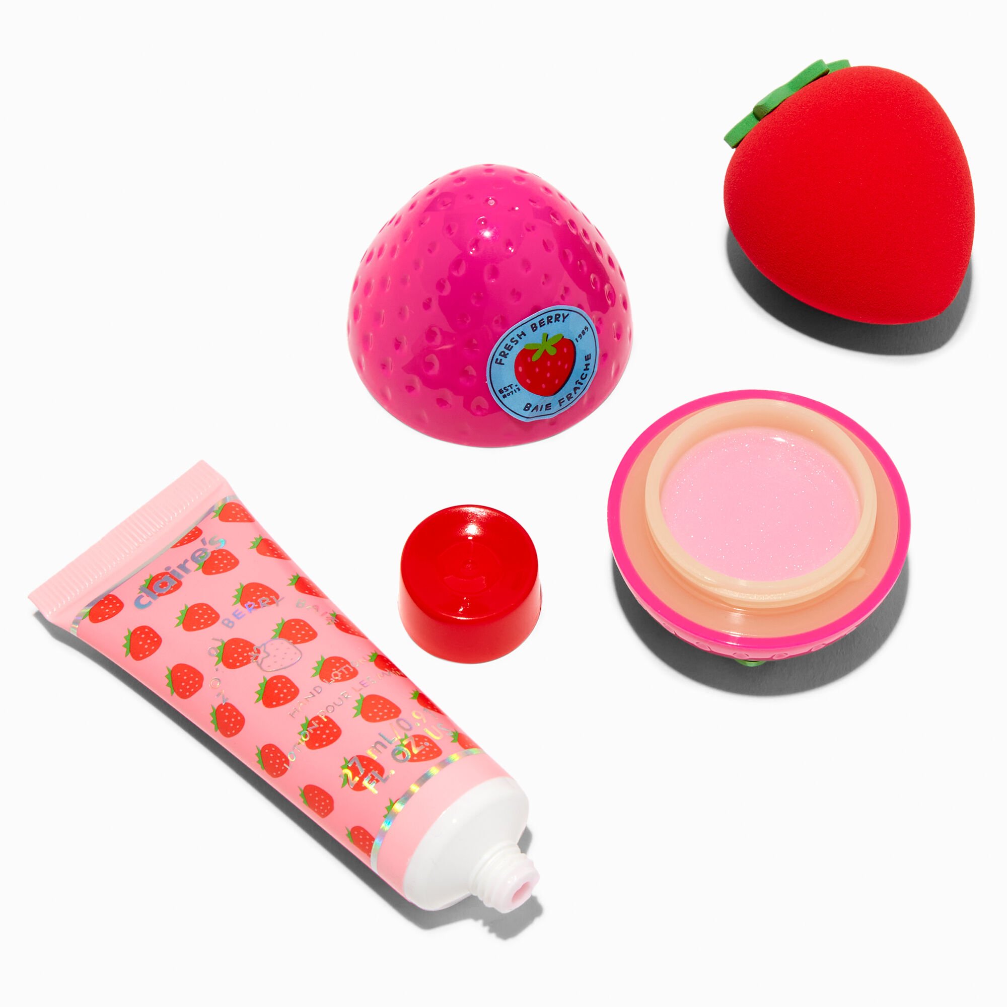 Strawberry Fruit Basket Beauty Set - 3 Pack,