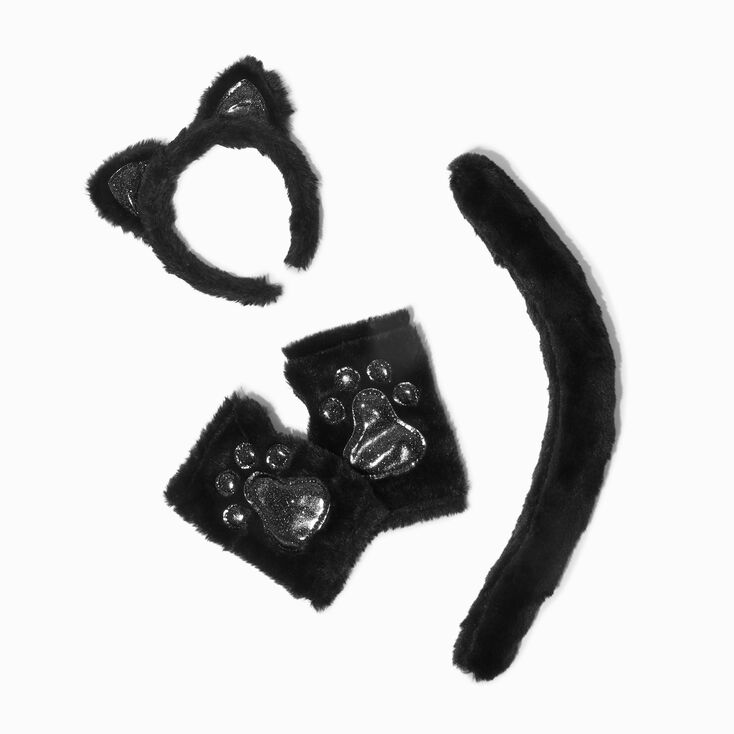Ensemble de d&eacute;guisement chat noir - Lot de 3,