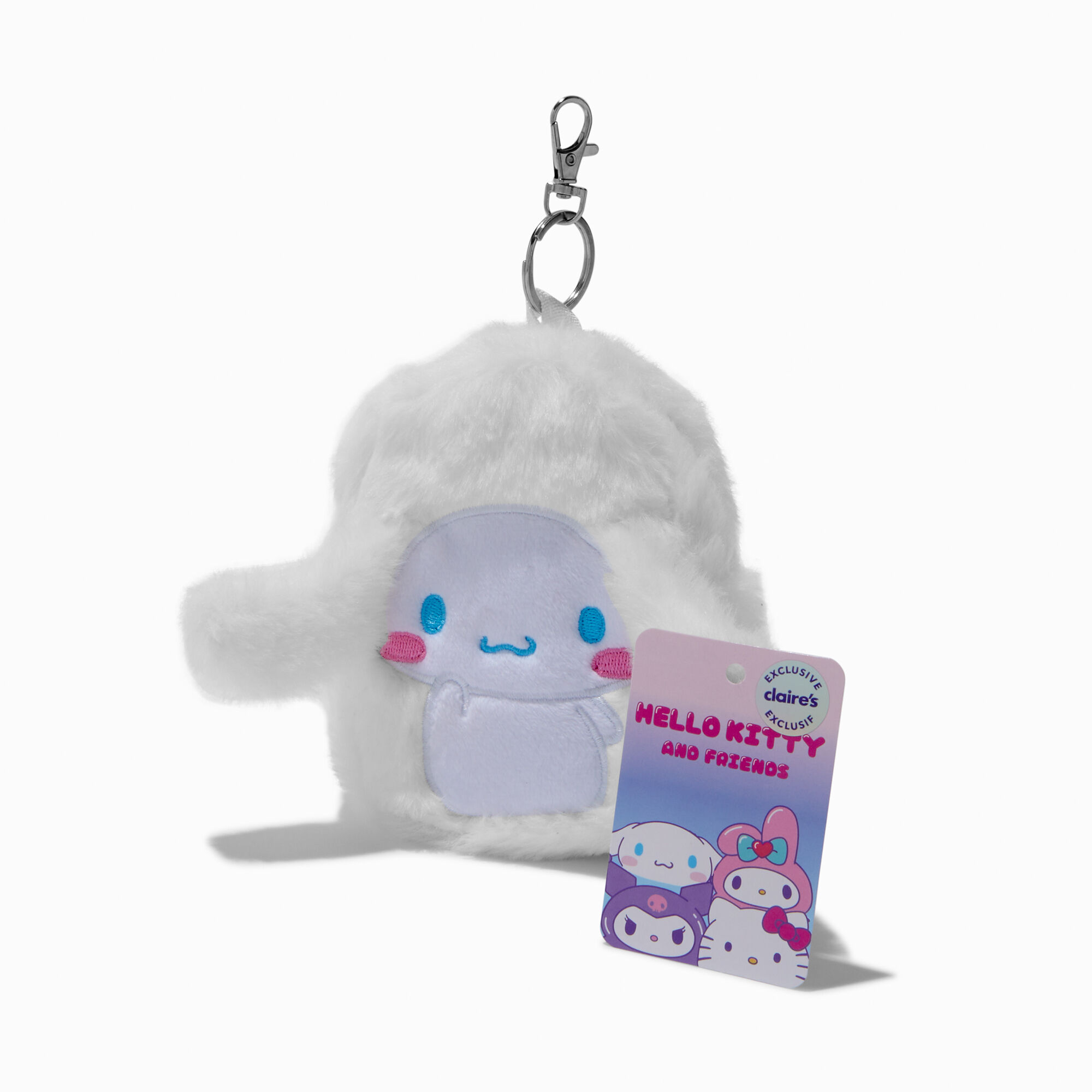 View Claires Hello Kitty And Friends Cinnamoroll Plush Backpack Keyring information