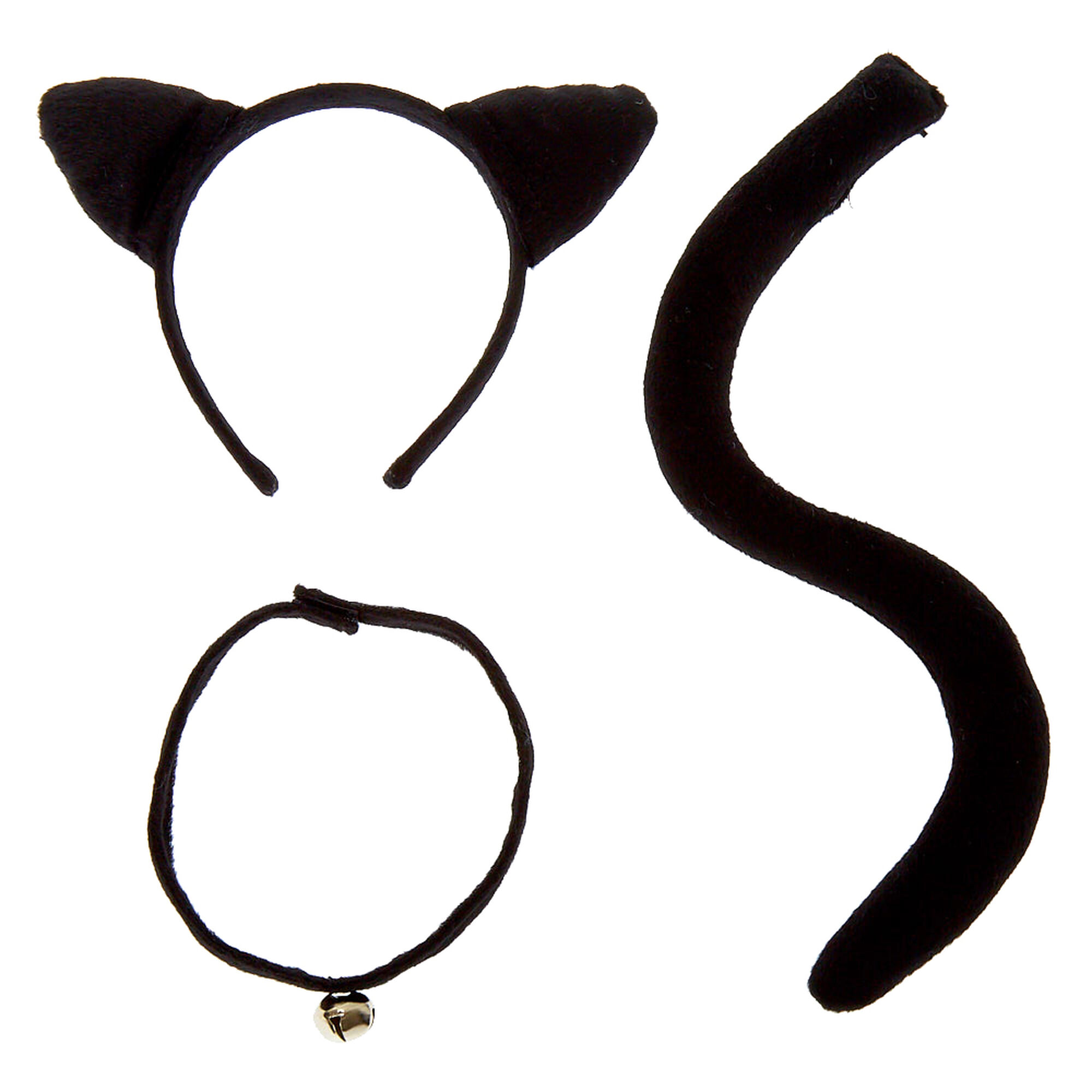 Ensemble d'accessoires de déguisement avec oreilles et queue de chat mignon  Blanc Taille unique 