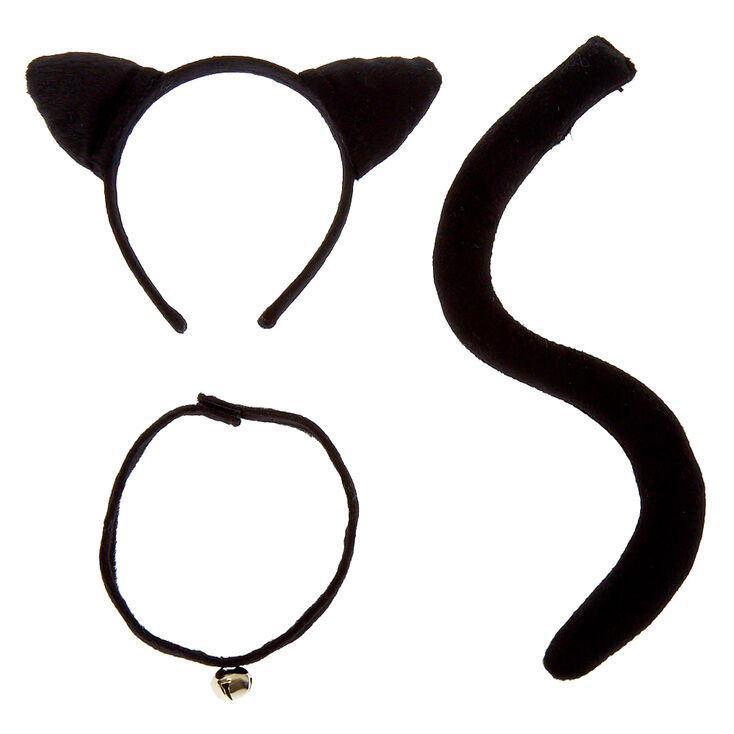 Claire S Club Soft Cat Dress Up Set Black 3 Pack Claire S