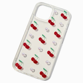 Glitter Cherries &amp; Pearls Phone Case - Fits iPhone&reg; 13/14/15,