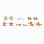 T H E M E x Claire&#39;s Gold-tone Stud Earrings - 6 Pack,