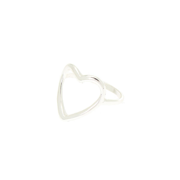 Silver Heart Ring,