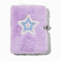 Bling Star Purple Furry Lock Diary,