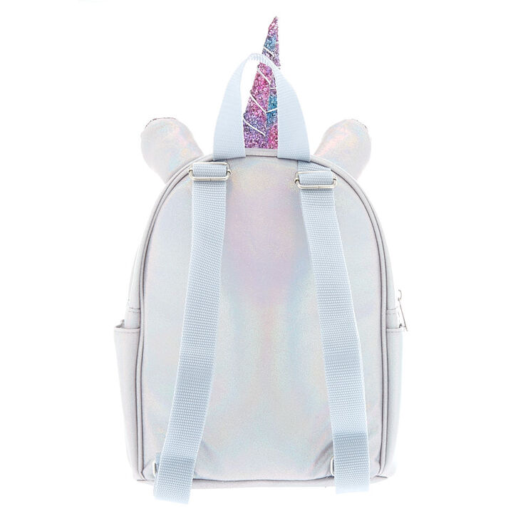 Mini Sac &agrave; dos &agrave; sequins Unicorn R&eacute;versible - Couleur Argent,