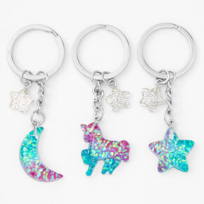 Ombre Best Friends Keyrings - 3 Pack,