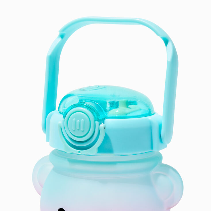 Pink &amp; Blue Bear Crossbody Water Bottle,