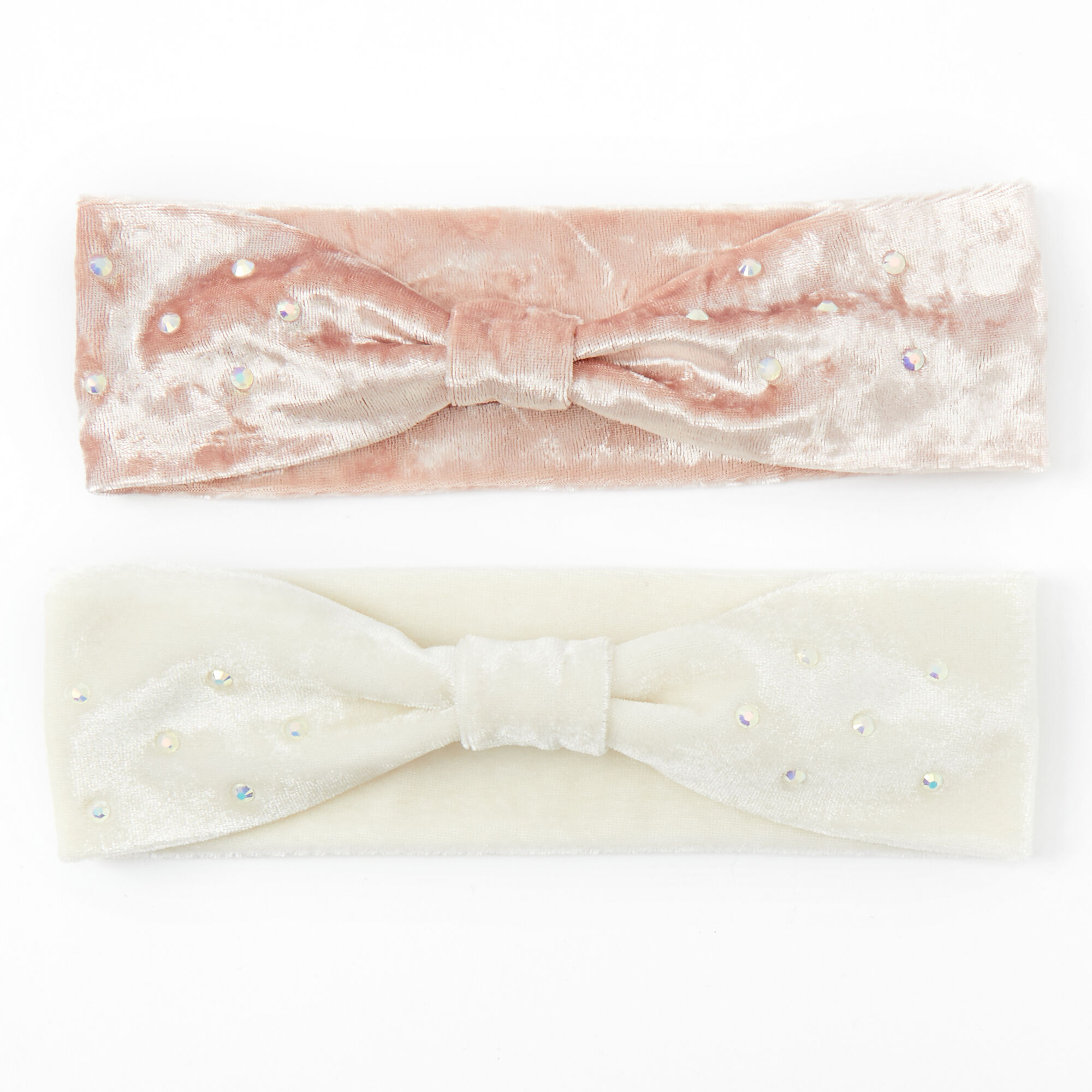 Claire's Club Velvet Twisted Headwraps - 2 Pack,