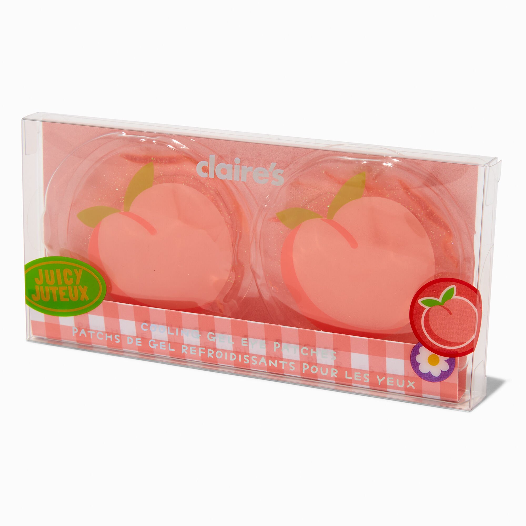 Juicy Peach Cooling Gel Eye Patches - 2 Pack,