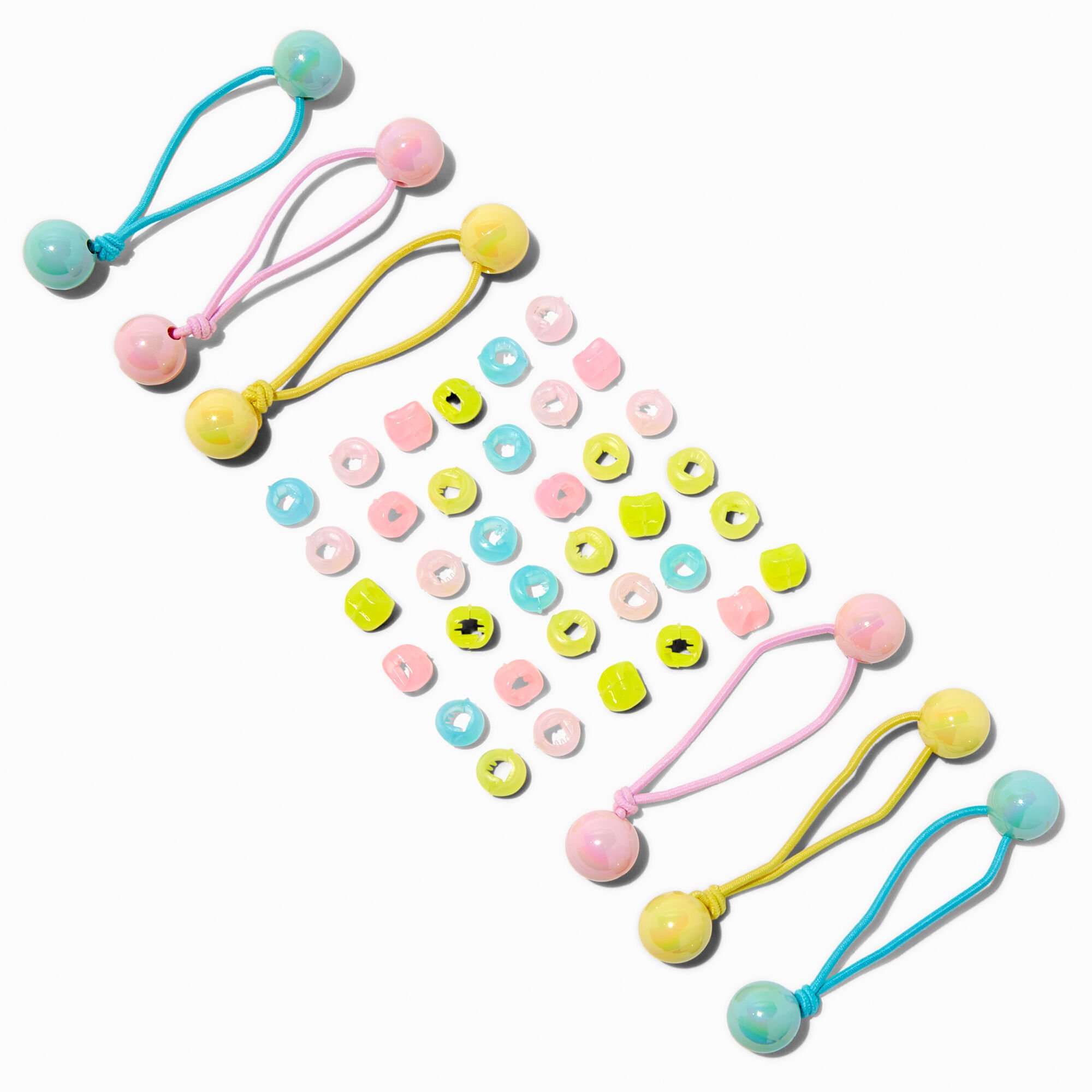 Bobble Ponytailers & Hair Beads Set,