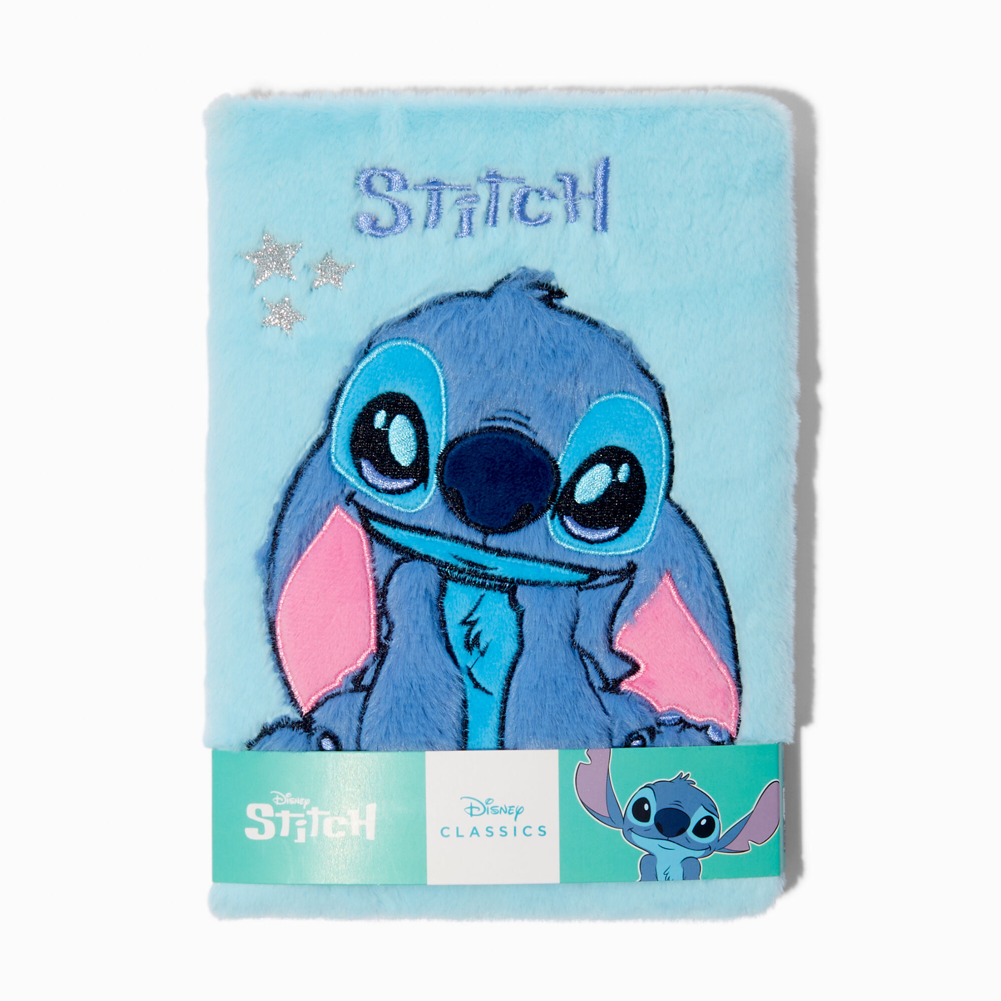 View Claires Disney Stitch Sleepy Furry Notebook information