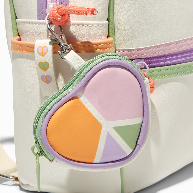 Neutral Colorblock Mini Backpack,