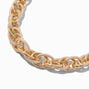 Gold-tone Mega Textured Chain Necklace,