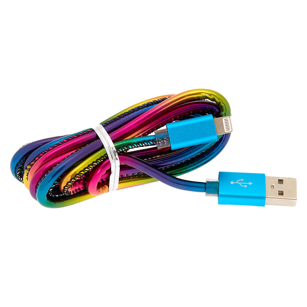 Metallic Rainbow USB Cord,