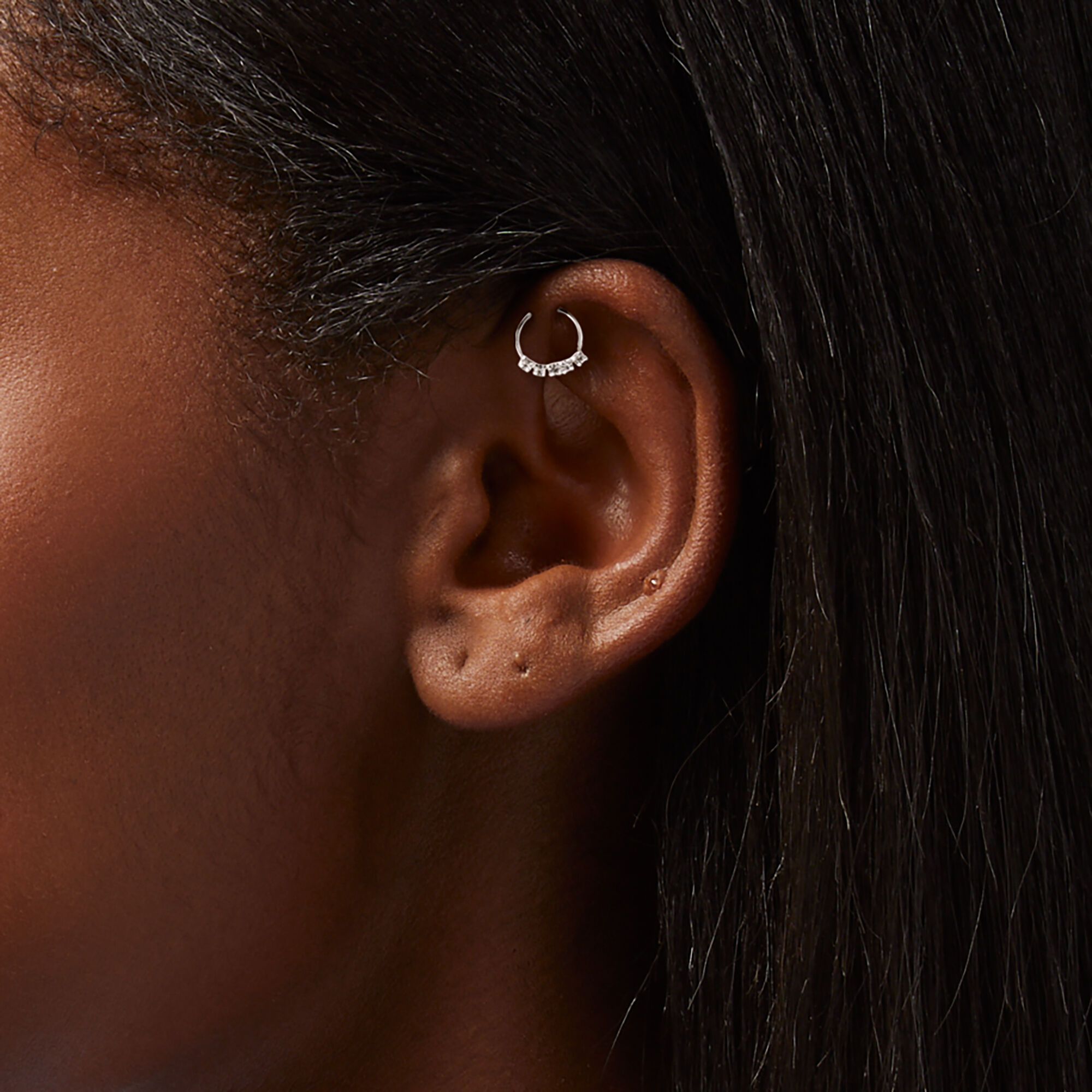 Spiral double helix earring on sale