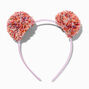Multicolor Pom Pom Ears Headband,
