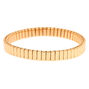 Gold Rectangle Link Stretch Bracelet,