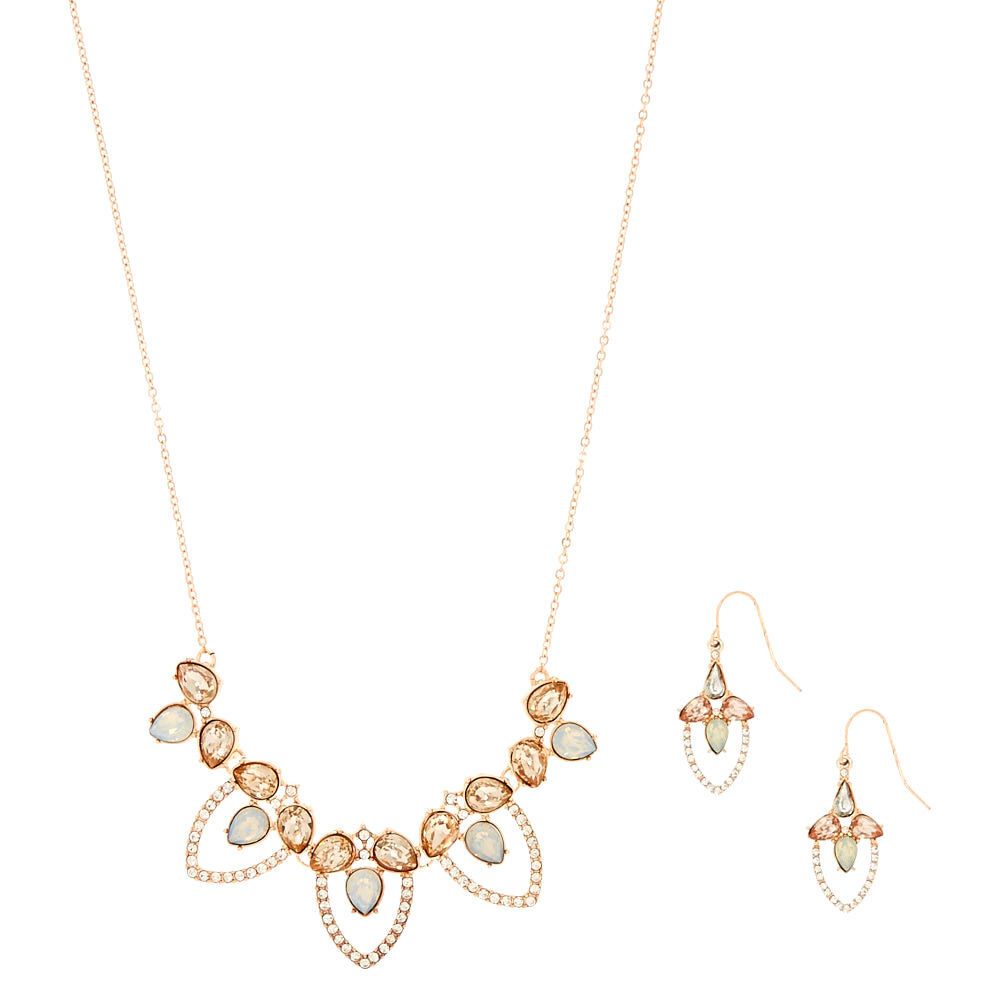 Rose Gold Vintage Jewellery Set,